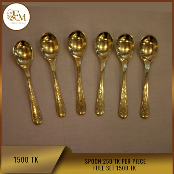 High quality brass metal tea spoon