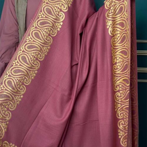 Maryam Nawaz Shawls/stole for Men and Women - Onion Pink