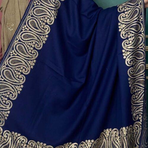 Maryam Nawaz Shawls for Men and Women -Blue colour