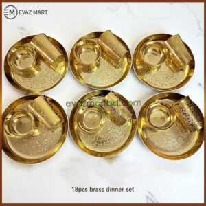 18pcs Brass Dinner Set Premium Quality